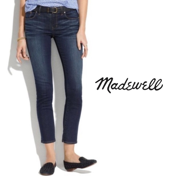 MADEWELL "Skinny Skinny Crop" Stretch Denim Jeans - Picture 1 of 9